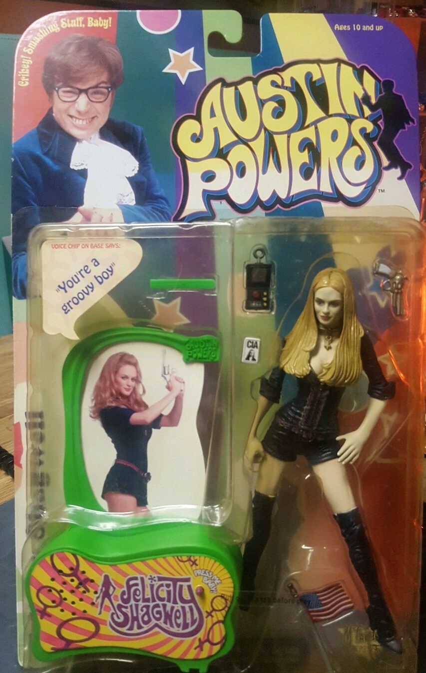 1999 Austin Powers Felicity Shagwell Action Figure McFarlane Toys MOC New