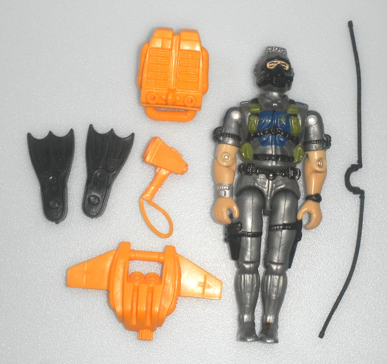 Vintage 1986 Special Mission Brazil Wet Suit v2 G.I. GI Joe 100% Complete Figure