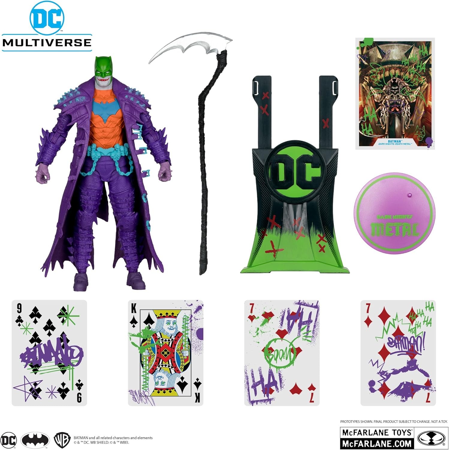 DC Multiverse Action Figure Batman (Dark Nights: Death Metal) Jokerized (Gold La