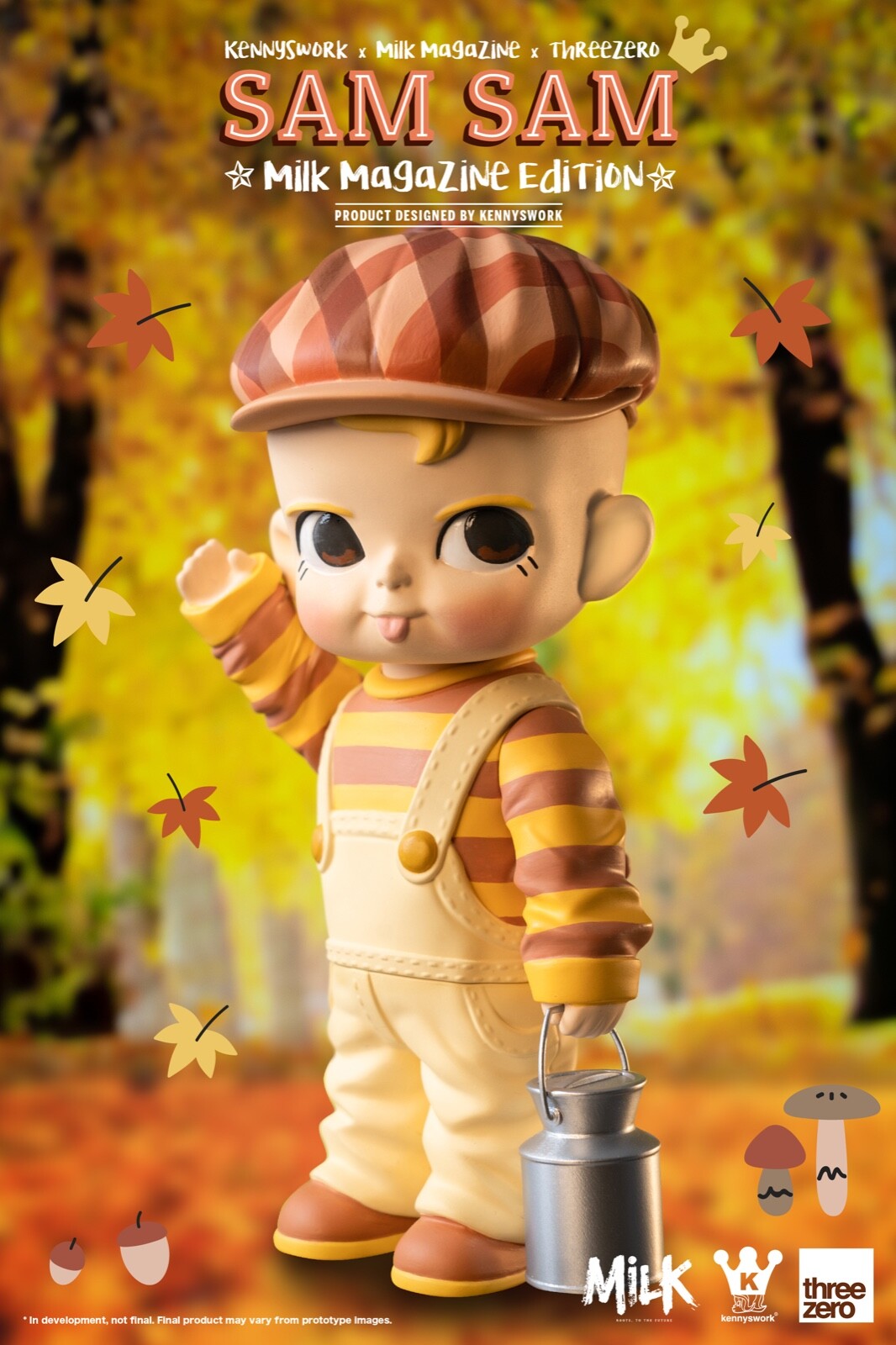 JUL218800: KENNYSWORK X THREEZERO SAM SAM MILK MAGAZINE EDITION PVC Figure