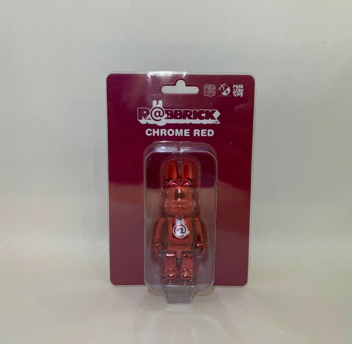 Medicom Rabbrick Chrome Red + Chrome Blue 2 pc 100% R@bbrick