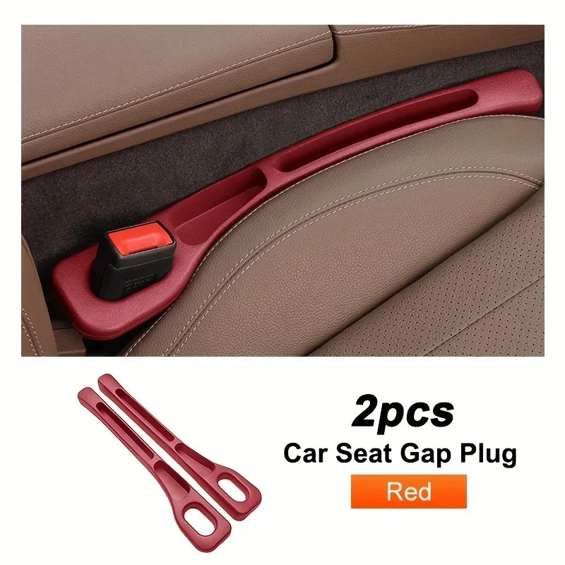 2pcs Pair Universal Car Seat Gap Plug Strip Side Seam Car Gap Filler Leak Proof
