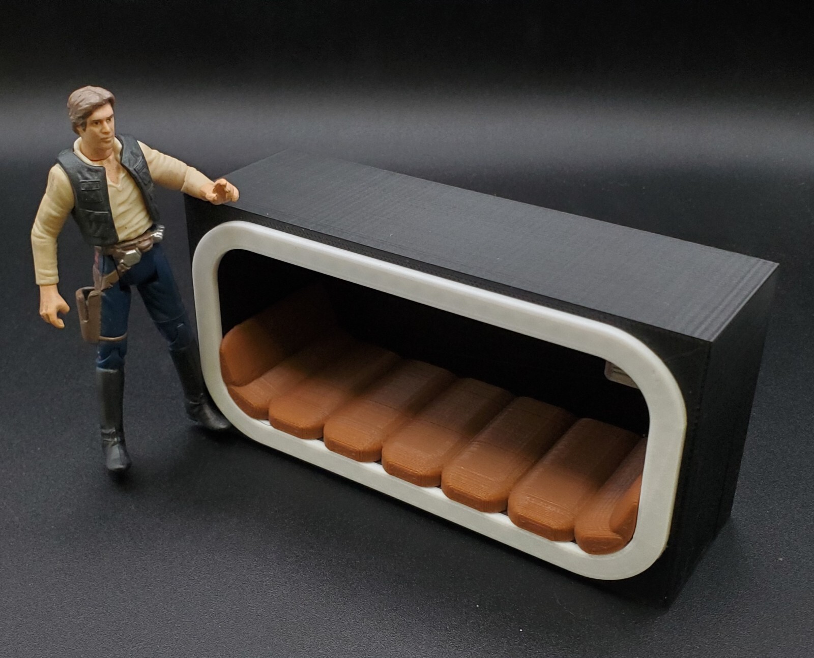 CUSTOM SCI FI SLEEPING POD BED 1:18 3.75&Prime; figure STAR WARS DIORAMA DISPLAY (P12)