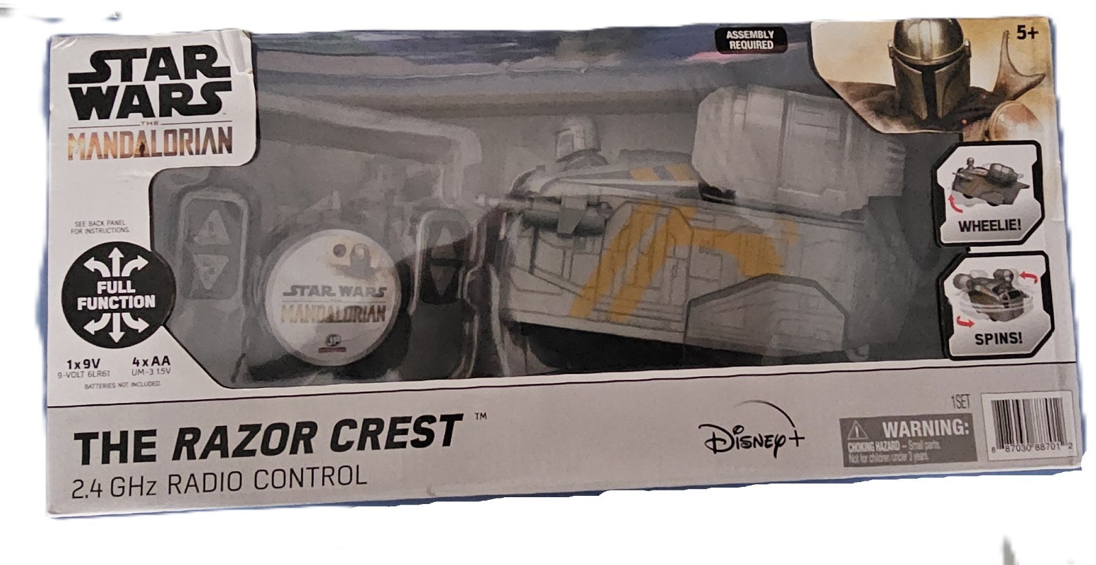Star Wars The Mandalorian Remote Control Car Toy The Razor Crest RC 2.4GHz NEW
