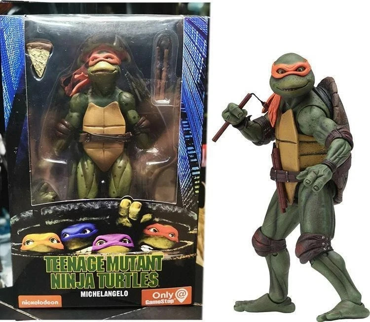 NECA Ninja Turtles 1990 Movie TMNT Teenage Toys Mutant 7&Prime; Action Figure – BNIB