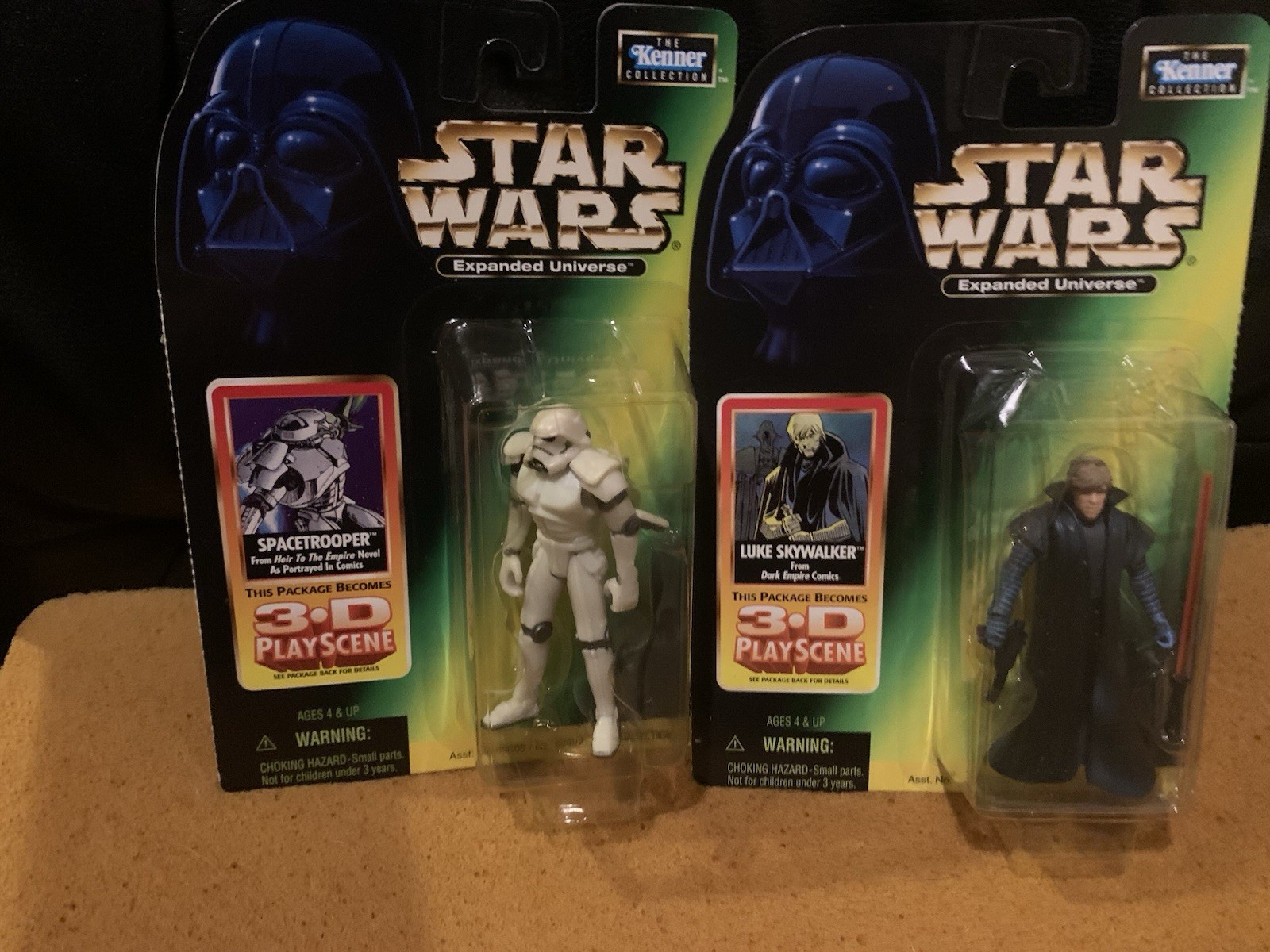 New Lot Of 2 Star Wars POTF Luke Skywalker Dark Empire And Spacetrooper HTTE