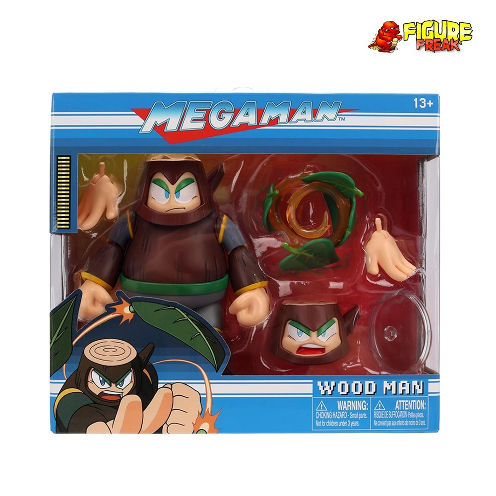 Jada Toys Mega Man 4.5&Prime; Wood Man Figure 1:12 Scale