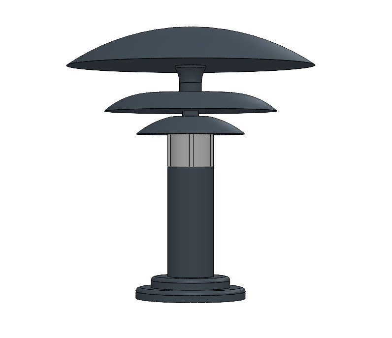 Custom Sci-Fi Light Tower for 3.75&Prime; (1:18) Scale Futuristic Diorama Prop Display