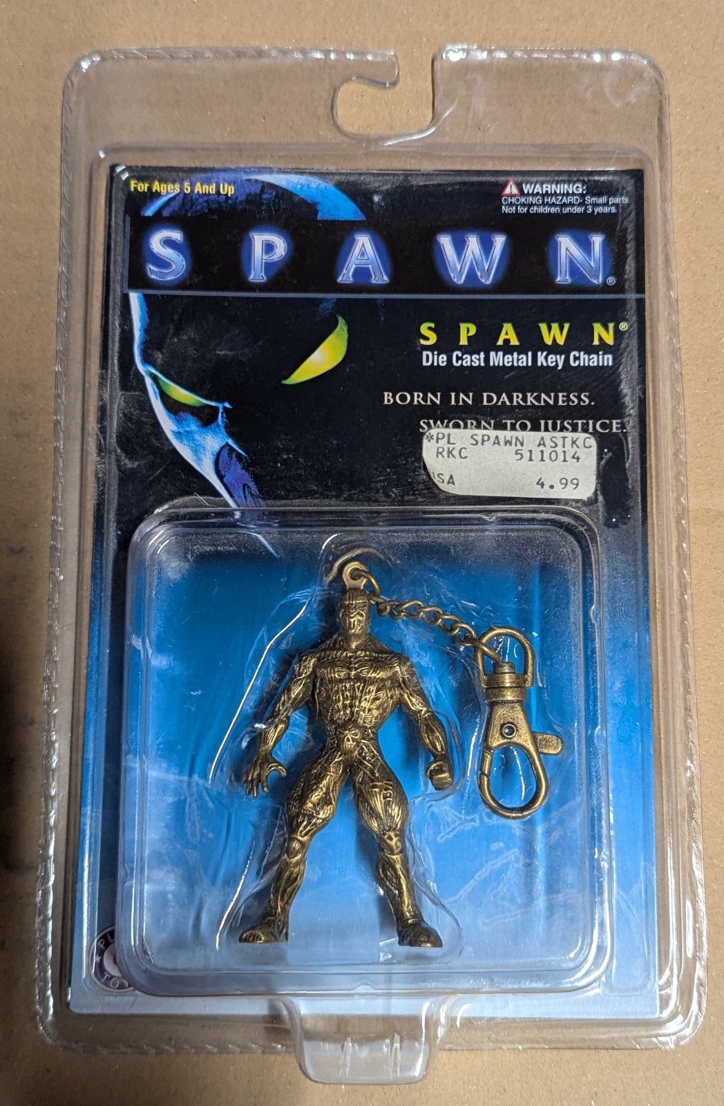Spawn Movie Die Cast Metal Key Chain – McFarlane Toys 1997