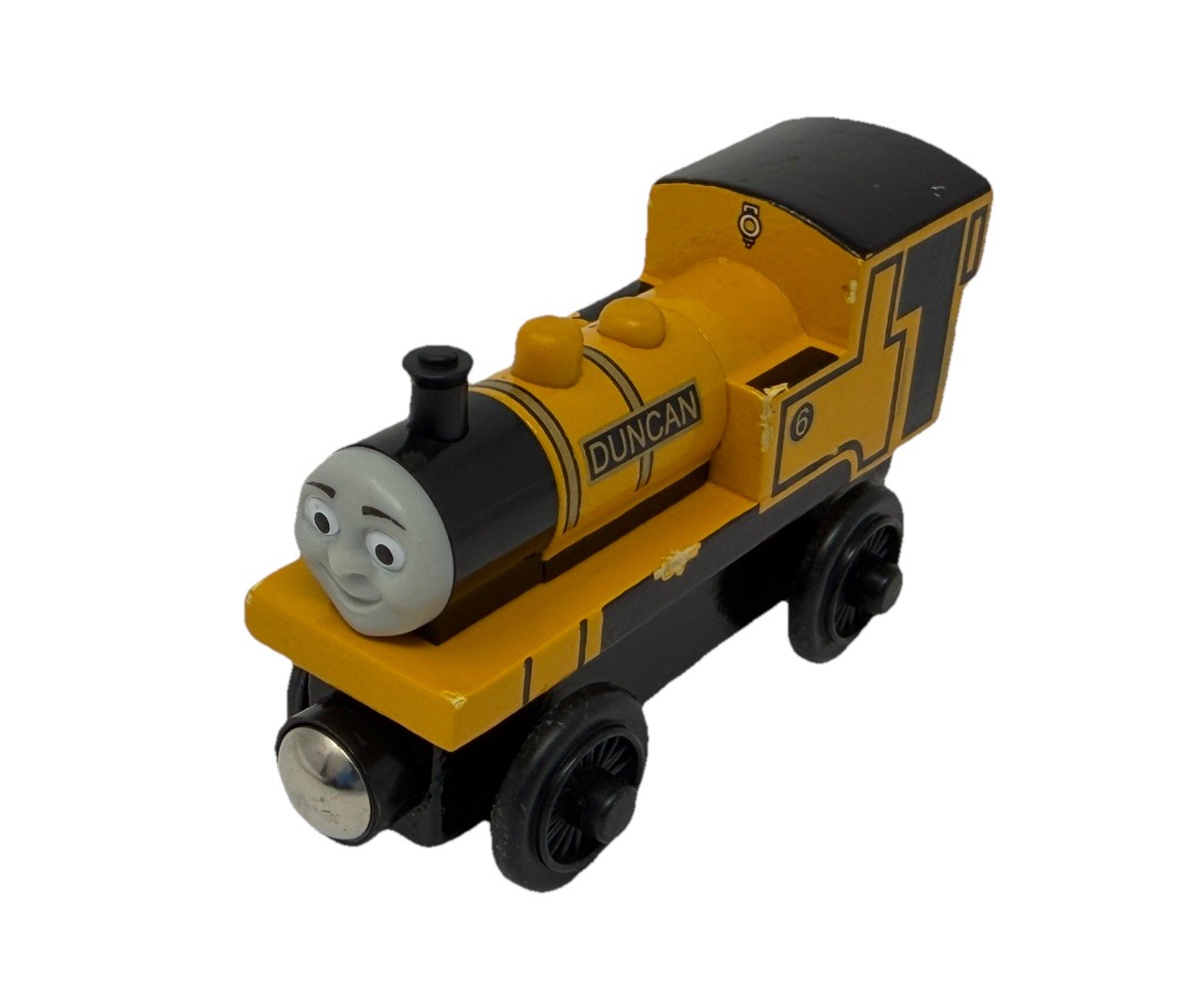 DUNCAN ! THOMAS FRIENDS WOODEN Railway TRAIN ! 2003 NARROW GAUGE ENGINE