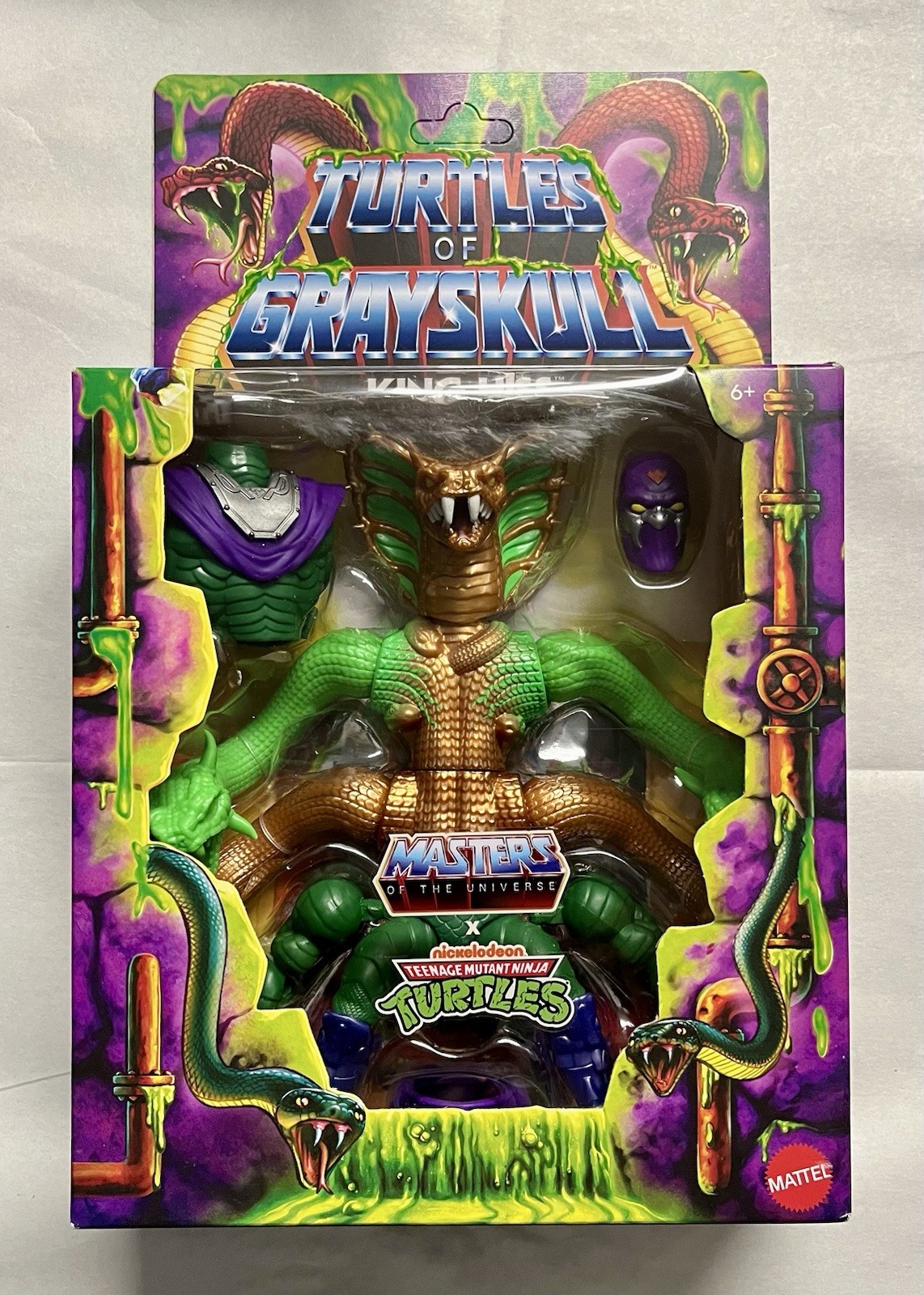 Masters of the Universe Origins Turtles of Grayskull Deluxe Mutated King Hiss