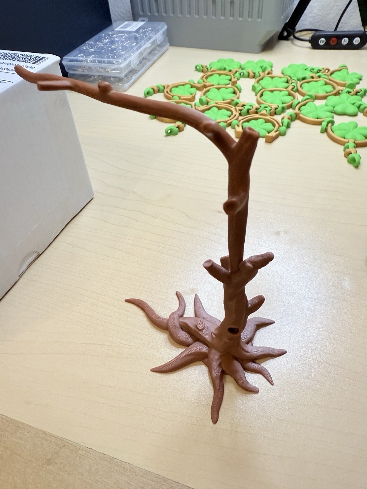 Small Flexible Sloth and Tree – 3D Printed – Made to Order