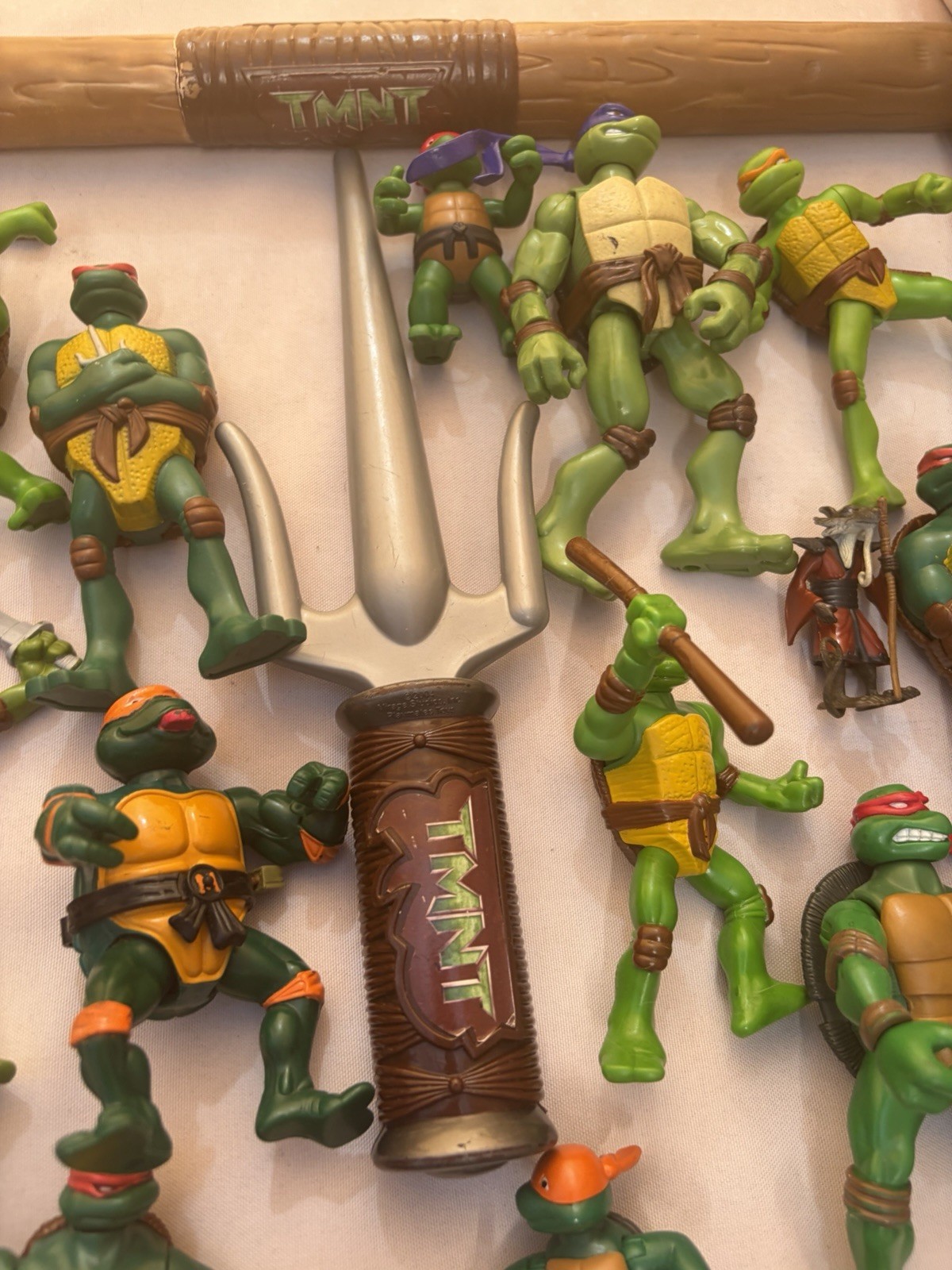 Teenage Mutant Ninja Turtles Lot Of 14 Figures. Different Brands, And Years.