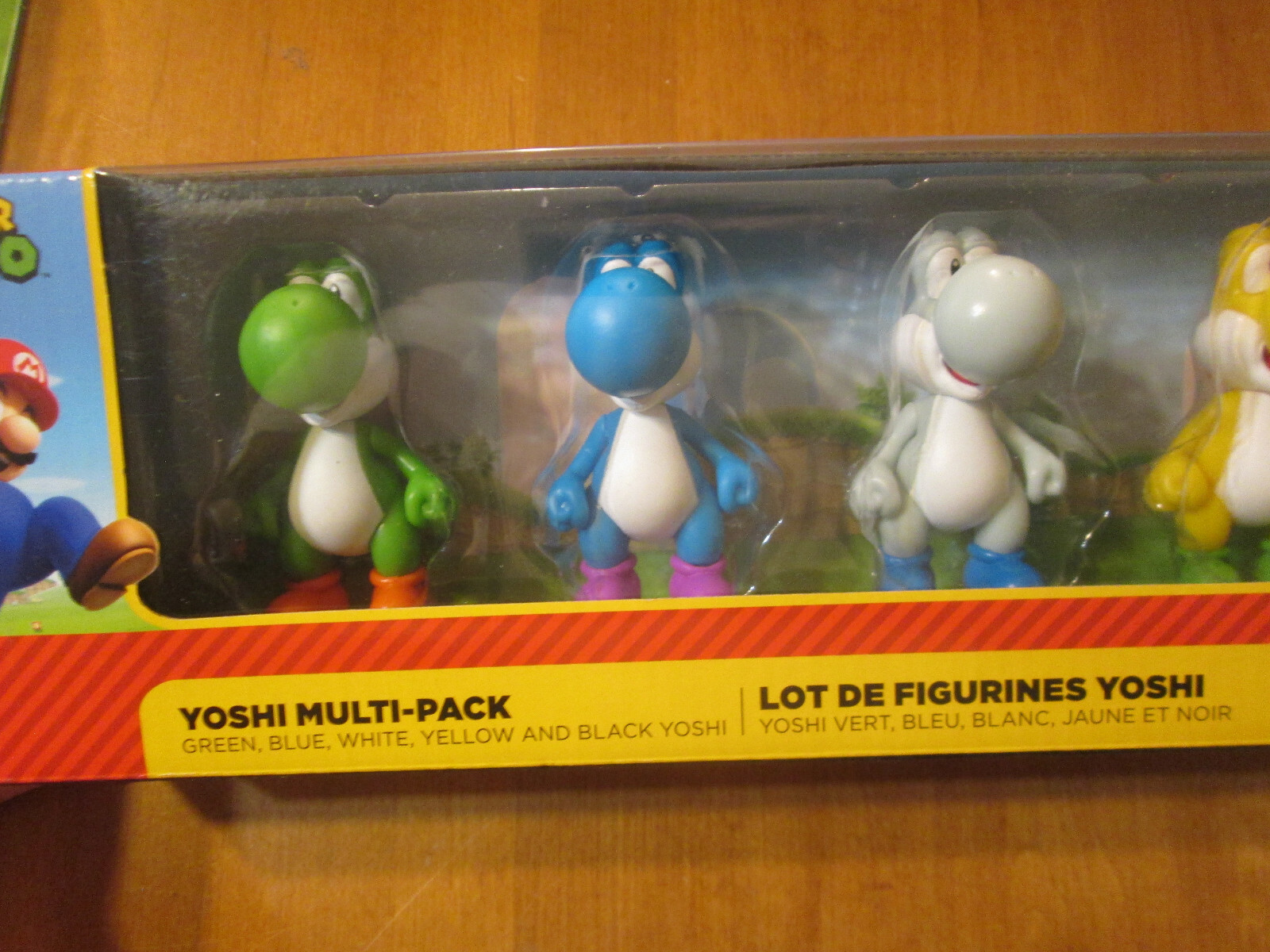 SUPER MARIO YOSHI MULTI PACK GREEN BLUE WHITE YELLOW AND BLACK 5 PACK NINTENDO