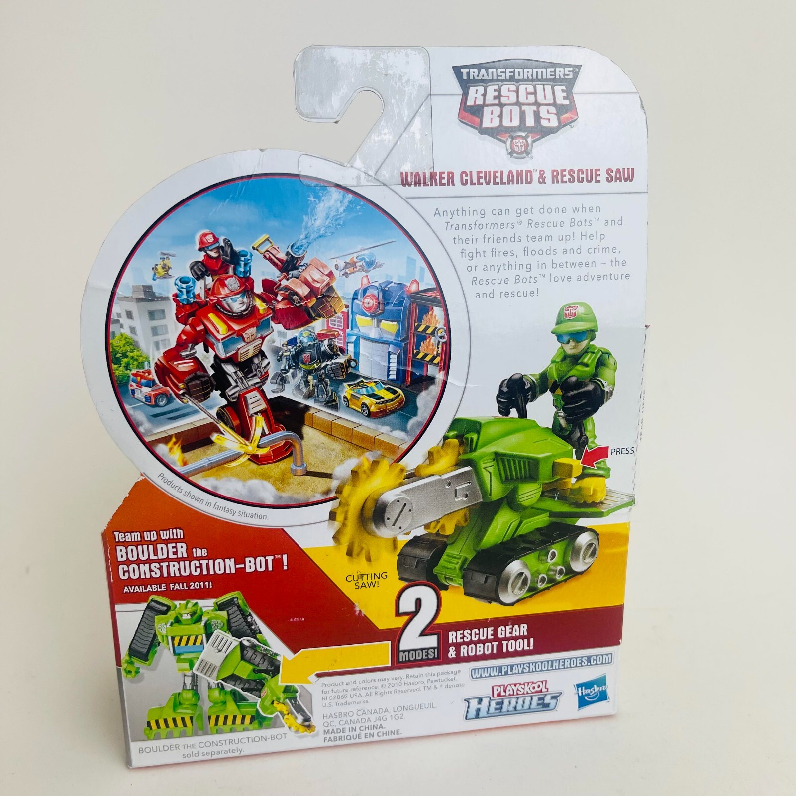 2010 Transformers Rescue Bot Walker Cleveland & Rescue Saw Hasbro Playskool NEW