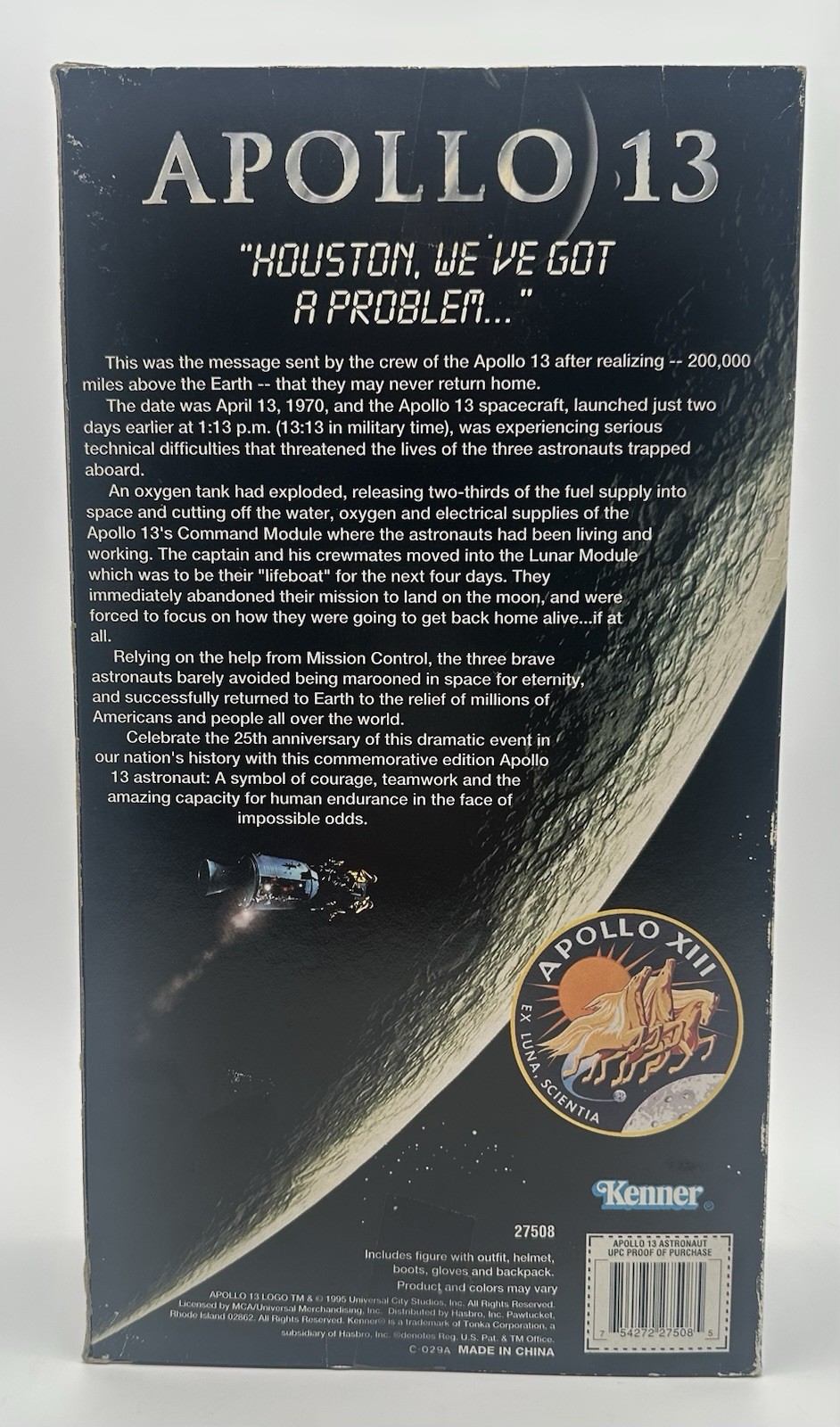 APOLLO 13 ASTRONAUT 12” ACTION FIGURE KENNER HASBRO 1995 LIMITED EDITION