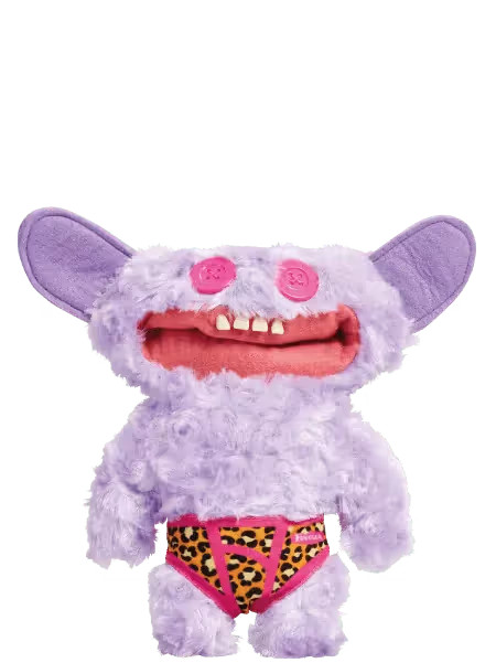 Fuggler Funny Ugly Monster – Budgie Edition – 9&Prime; Grin Grin Plush #34 Purple
