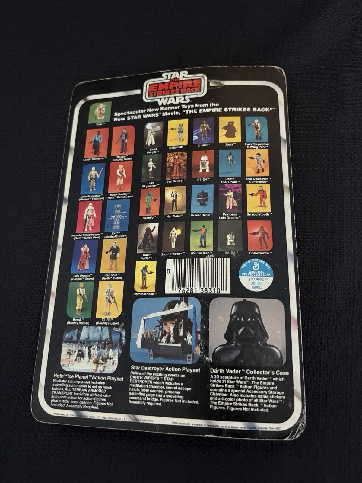 Star Wars ESB Kenner Yoda w/Snake NIB AF 32 Back No Hole Punch #38310