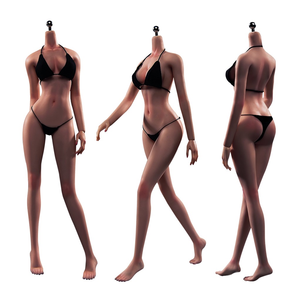1/6 T303 Makeup Female Seamless Body Detail Copper Suntan Large Breast 12&Prime;Figure