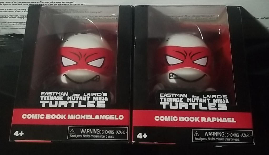 Cheekys TMNT Comic Book Raphael Donatello Michelangelo Lot of 2 New