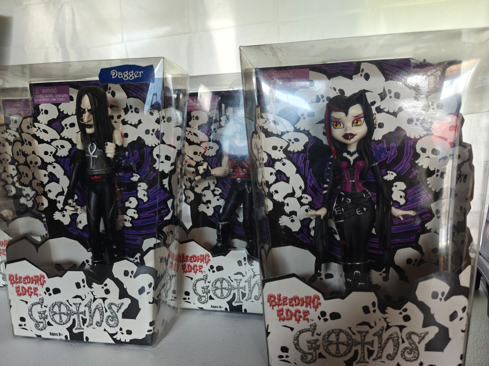 Bleeding Edge Goths – Large Lot, 7 Figures, Original 4 – 7&Prime;, Rare/Exclusive