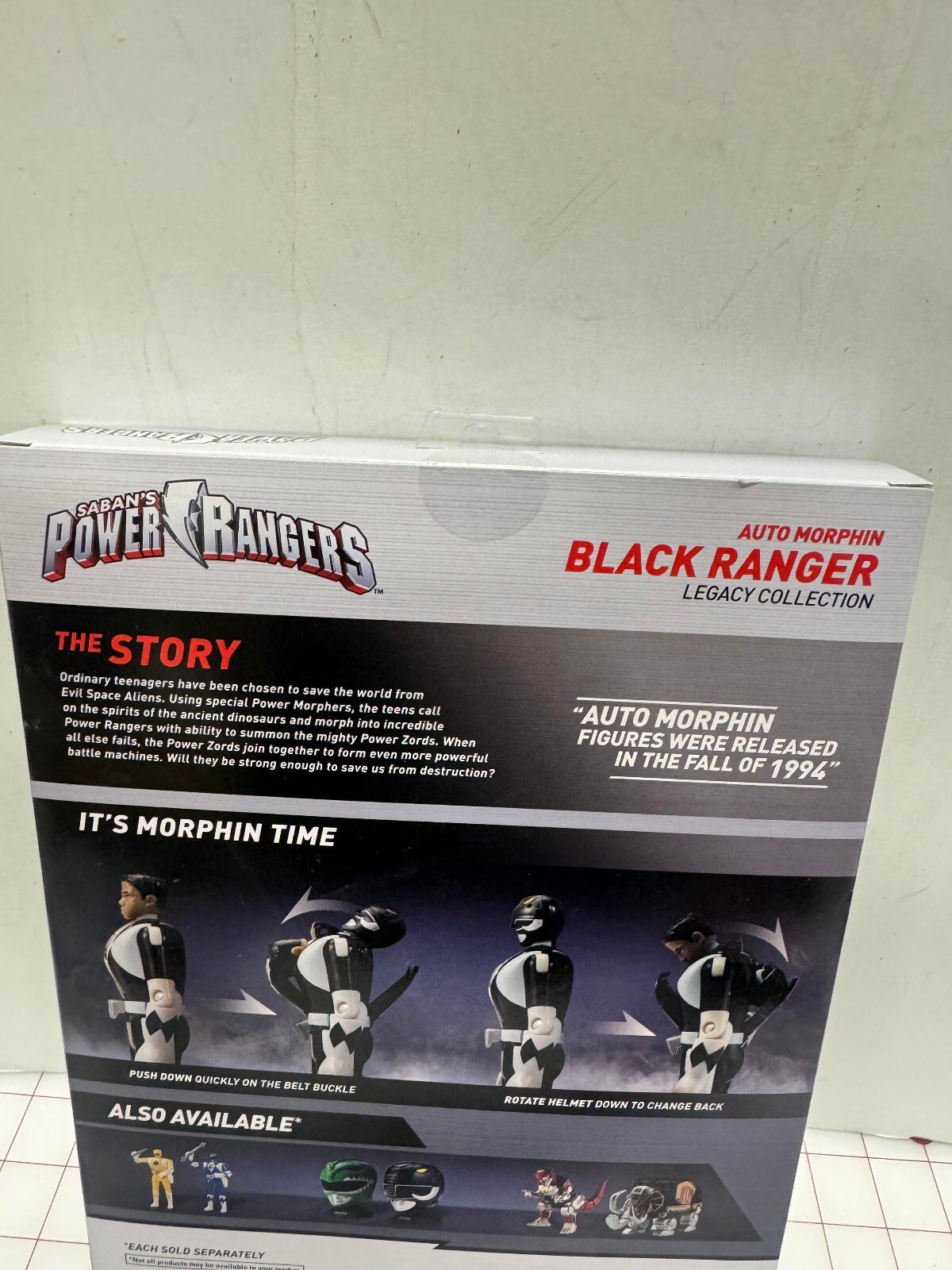 Power Rangers Mighty Morphin Black Ranger Zack Flip Auto Legacy Action Figure