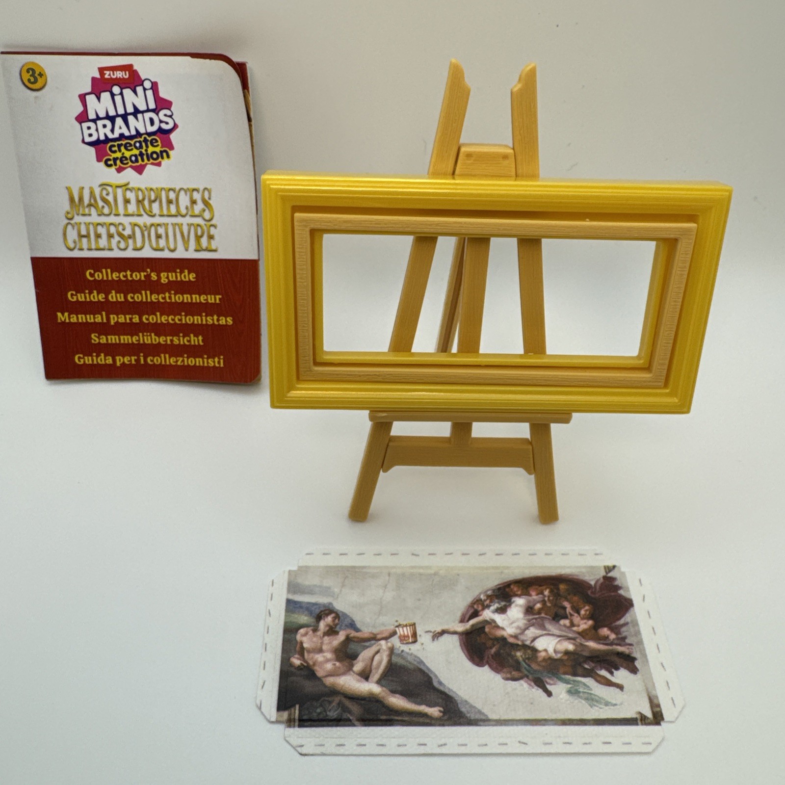 🖼️ NEW! Mini Brands Create MASTERPIECES- *Luxury CREATION OF ADAM w/ Popcorn 🍿