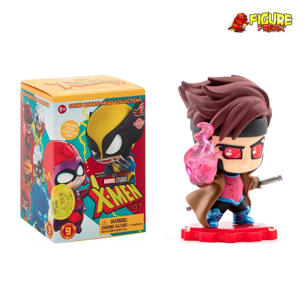 Hot Toys Cosbi X-Men &rsquo;97 Marvel Animated Gambit Bobble-Head & Collector Card