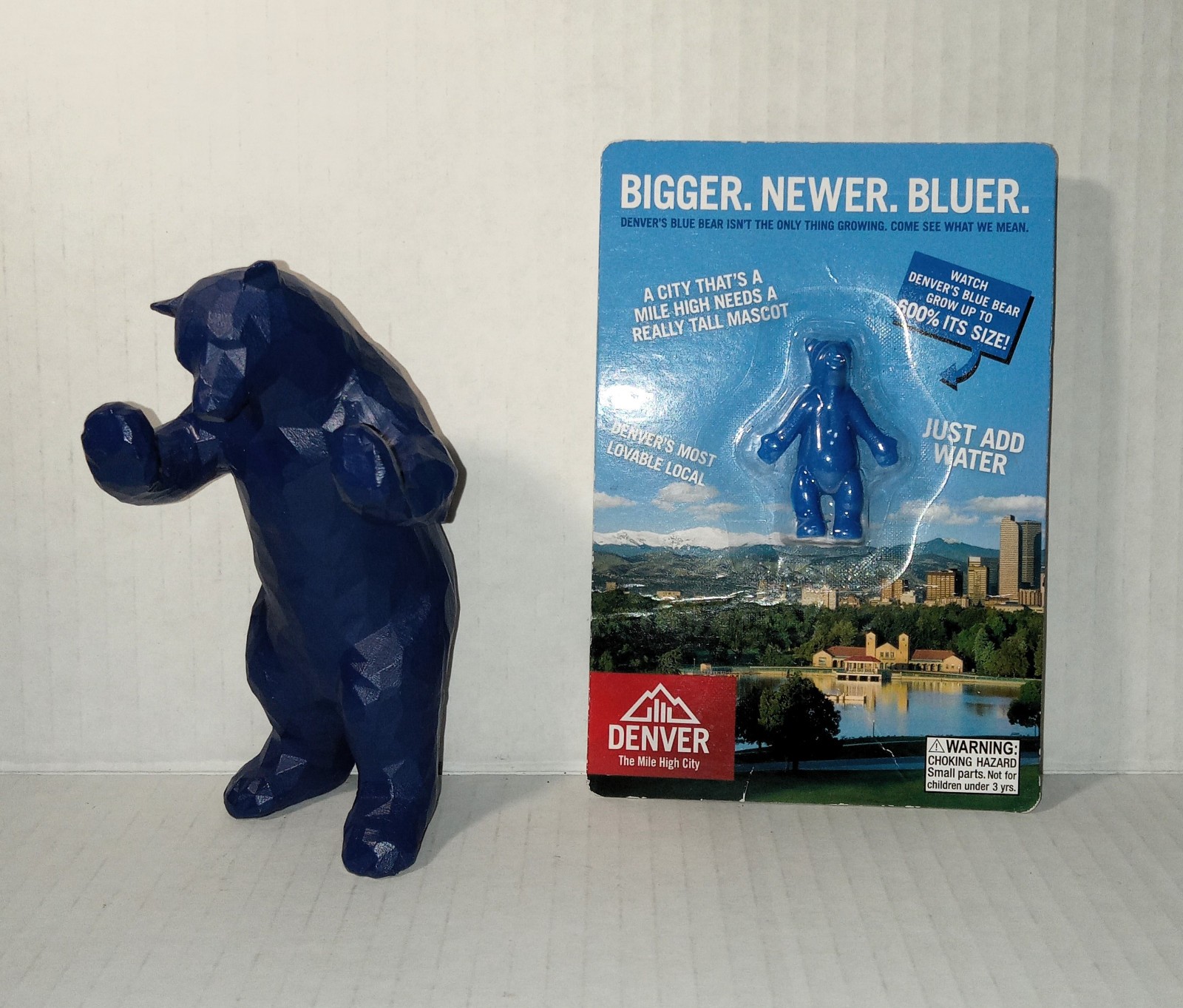 5&Prime; BIG BLUE BEAR STATUE & GROWING BEAR Denver Colorado Convention Center NEW
