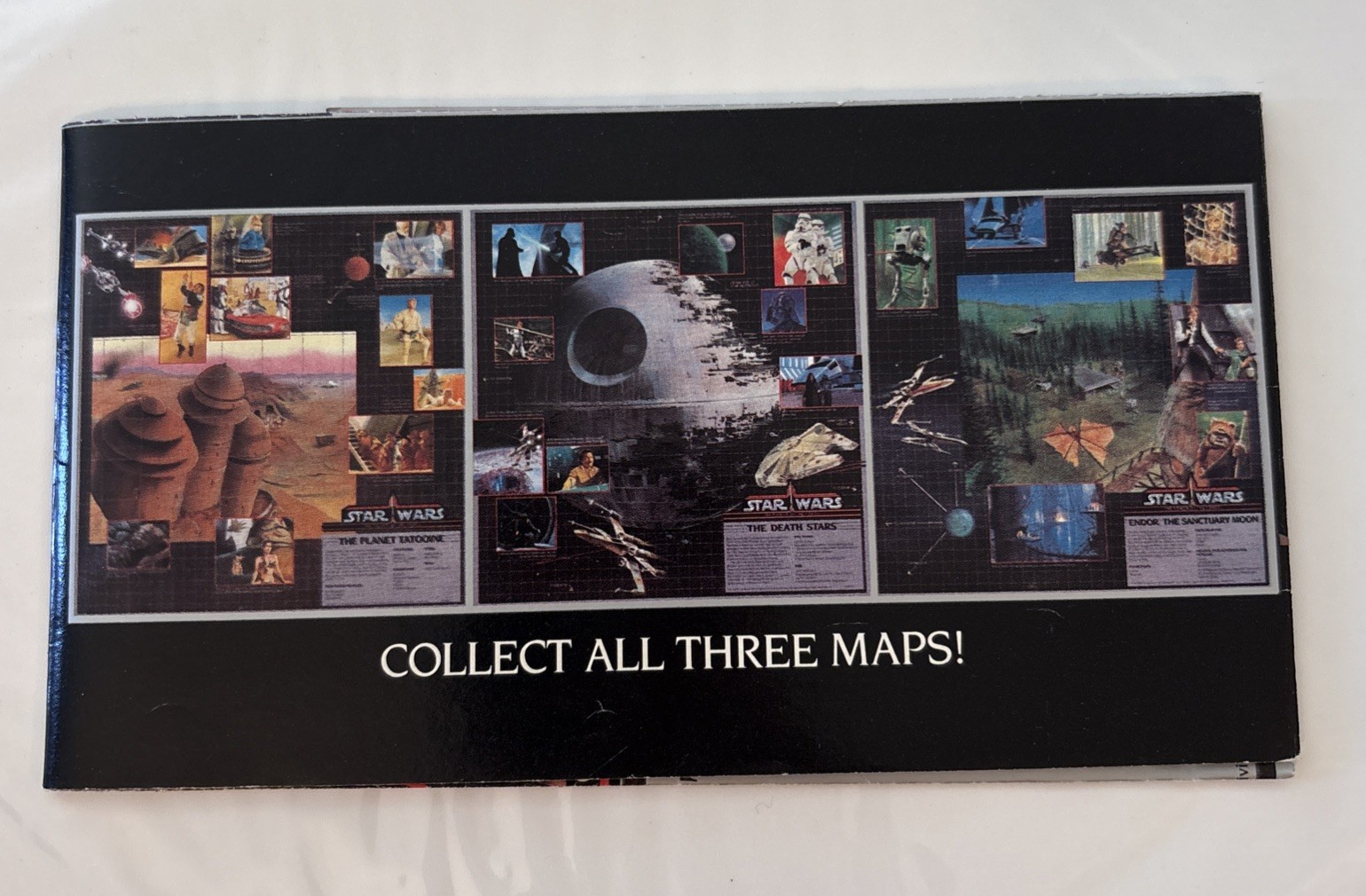 Tatooine Planetary Map ORIGINAL Star Wars POTF 1985 Kenner – A New Hope