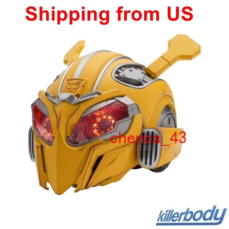 US STOCK Christmas Touch/Remote/Voice Control 1:1 Bumblebee Helmet/Holiday Gift