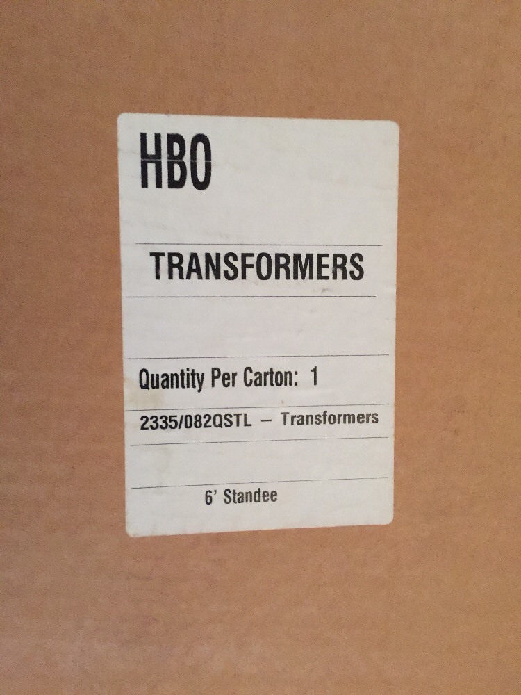 HBO Generation 1 Transformers OFFICAL CINEMAX CARDBOARD STANDEE UNUSED -PRIME