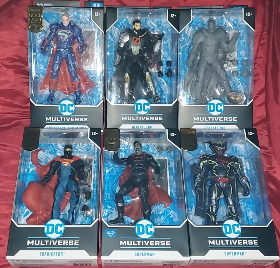 Dc multiverse lot Gold Label Eradicator Vampire Superman Unchained Armor Platinu