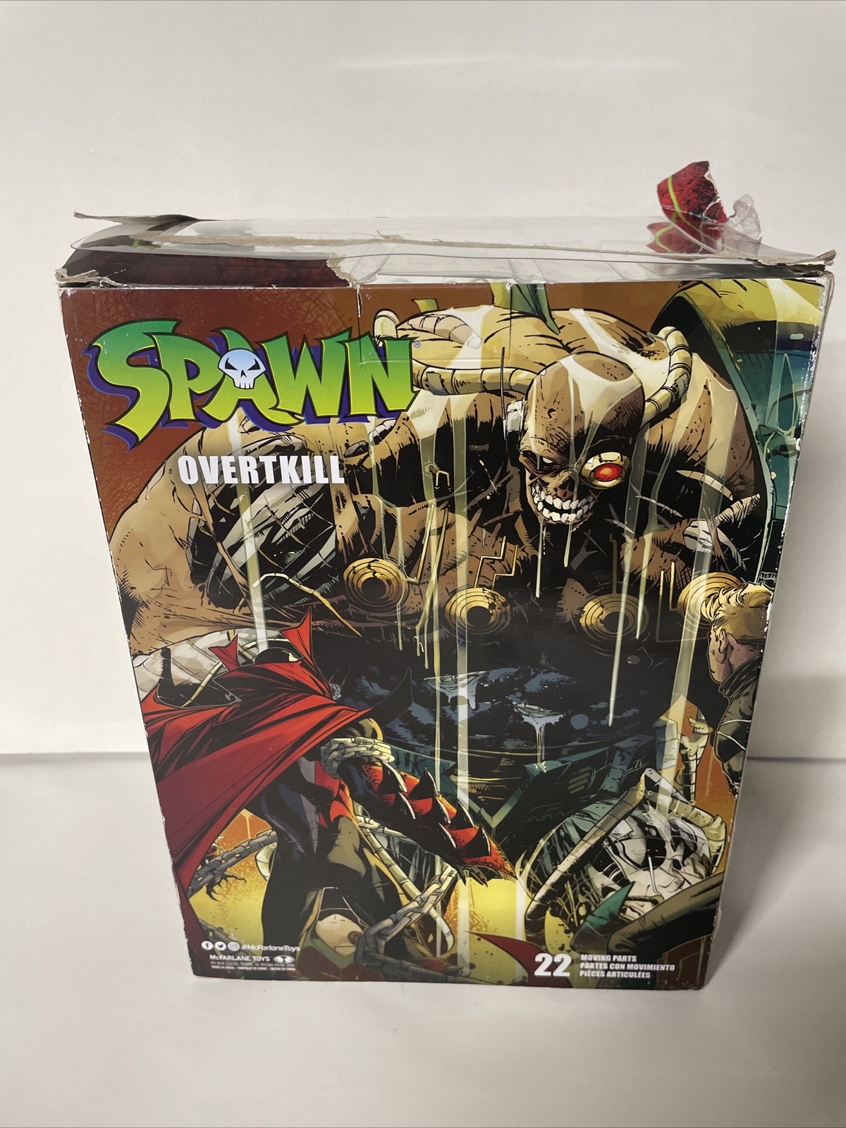 SPAWN MEGAFIG « OVERTKILL » Figure MCFARLANE TOYS 10&Prime; Wave 3 NEW “damaged Box” 🔥