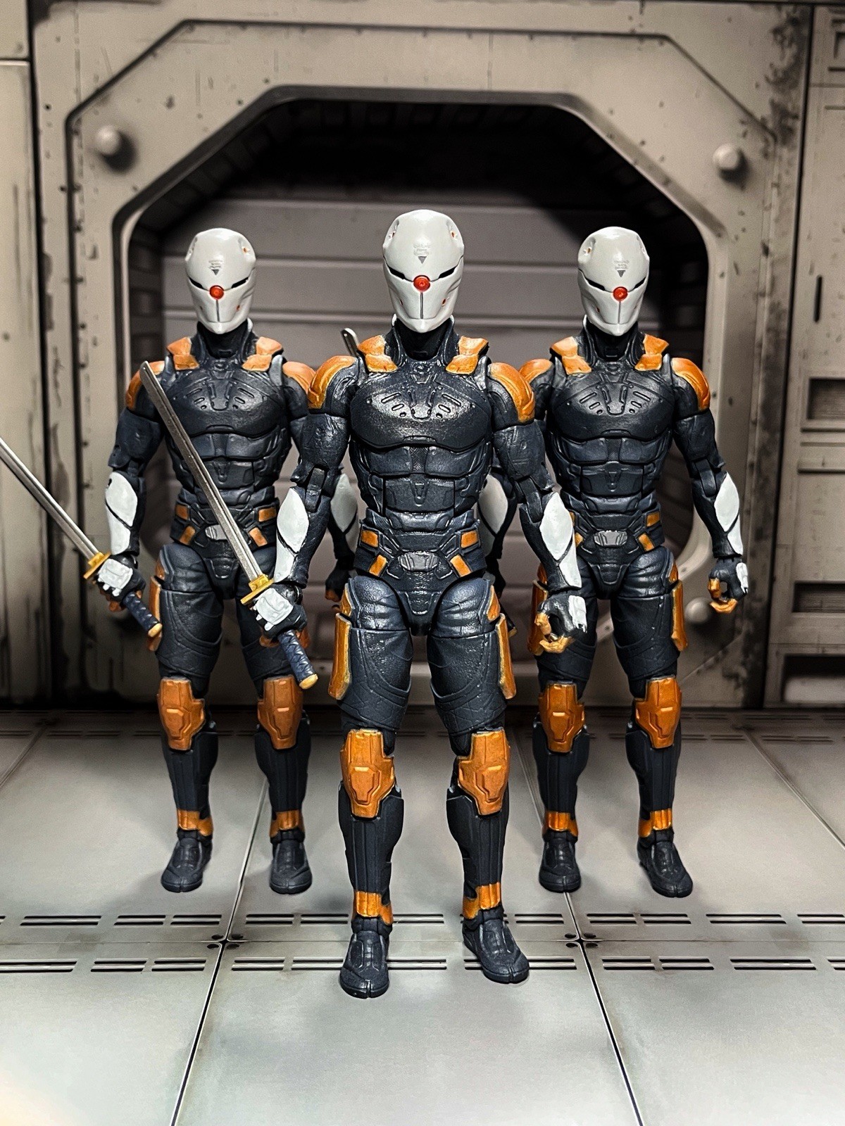 (Made To Order) Custom Gray Fox Cyborg Ninja Metal Gear Head And Sword