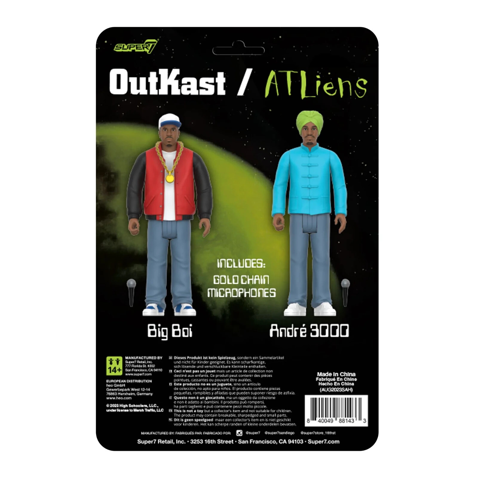 OutKast – ATliens – Wave 1 – ReAction Figures – Super7 – 2 Fig pack