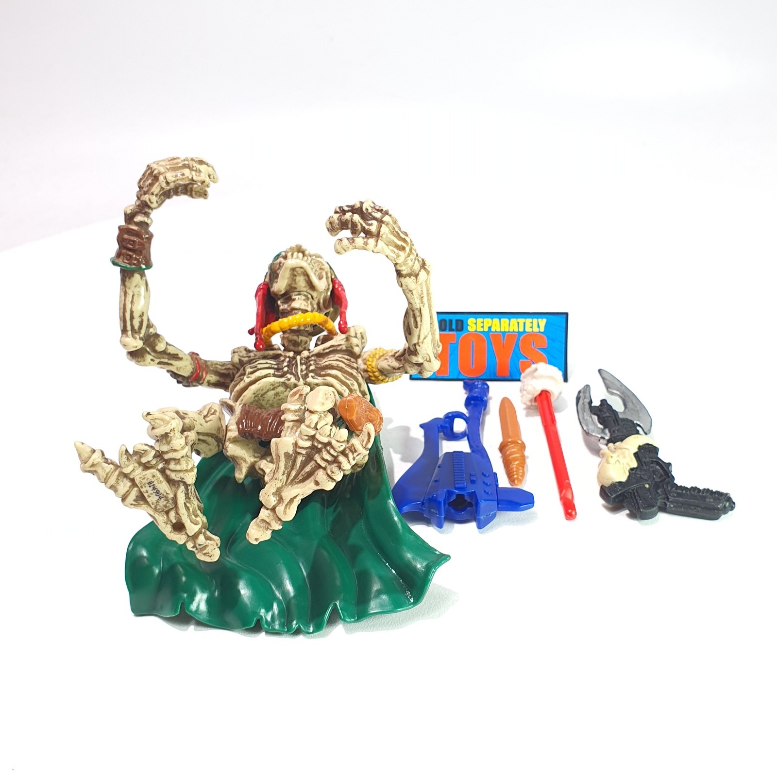 Vtg Skeleton Warriors DAGGER figure A 100% COMPLETE original 1994 Playmates