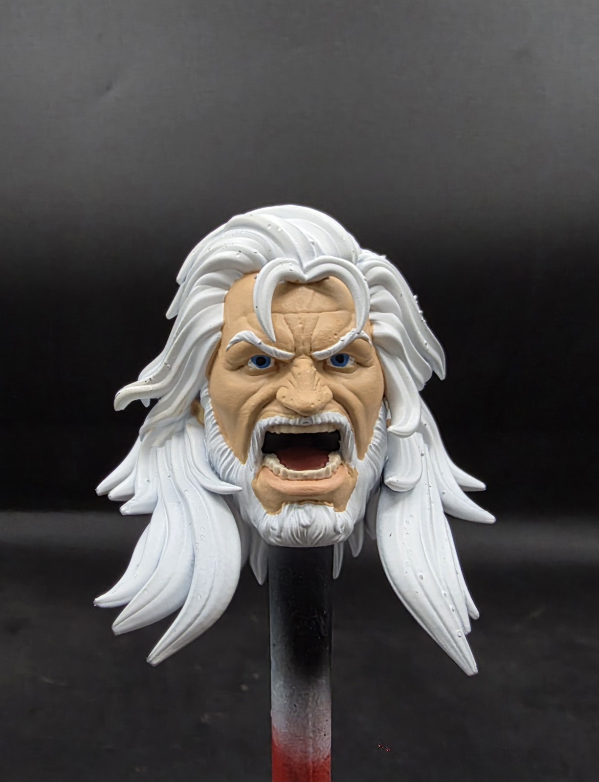 Marvel Legends Custom Xmen 97 Magneto Yelling Head 1/12 Scale Painted