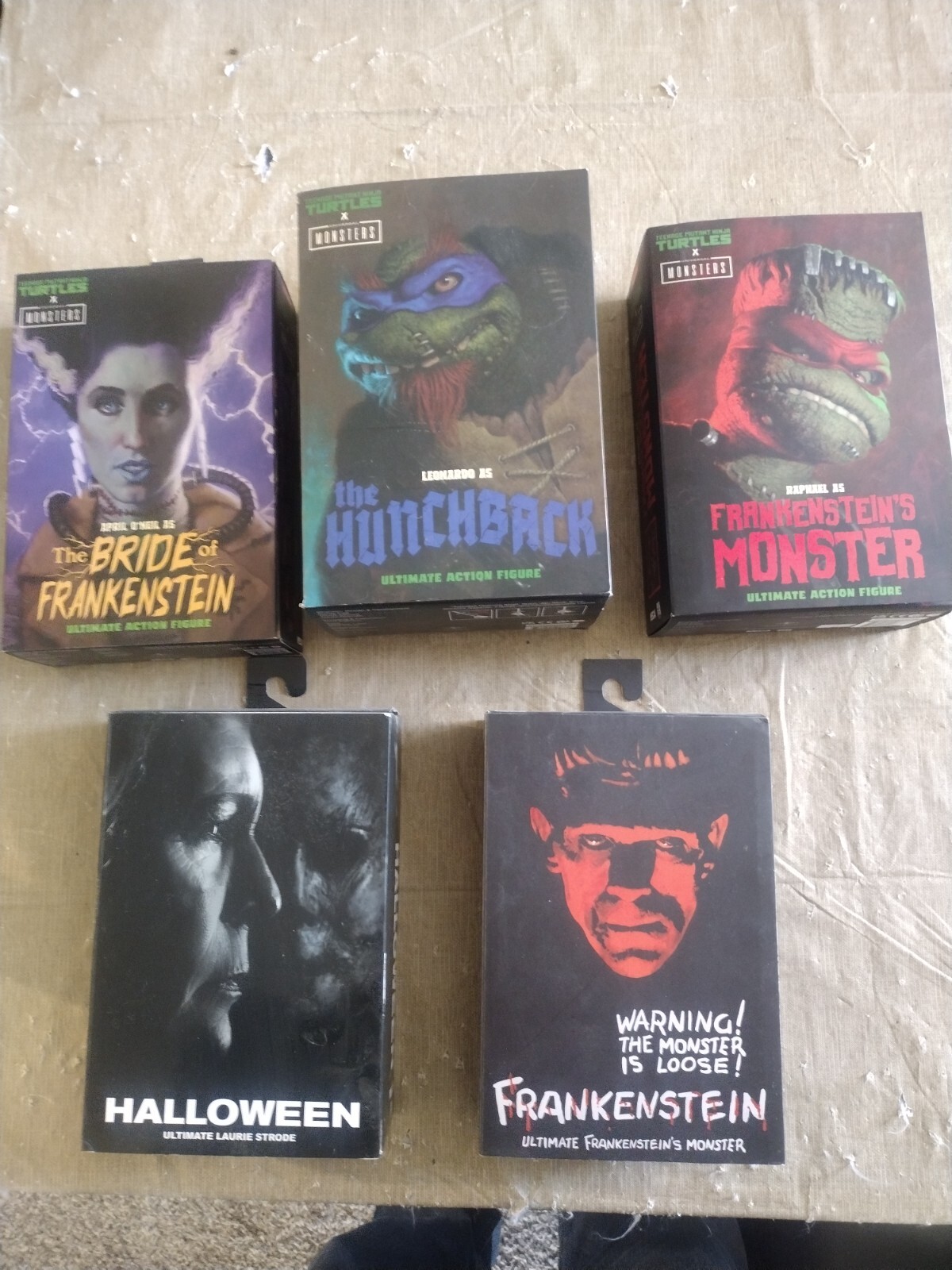 neca action figure lot including 5 figures