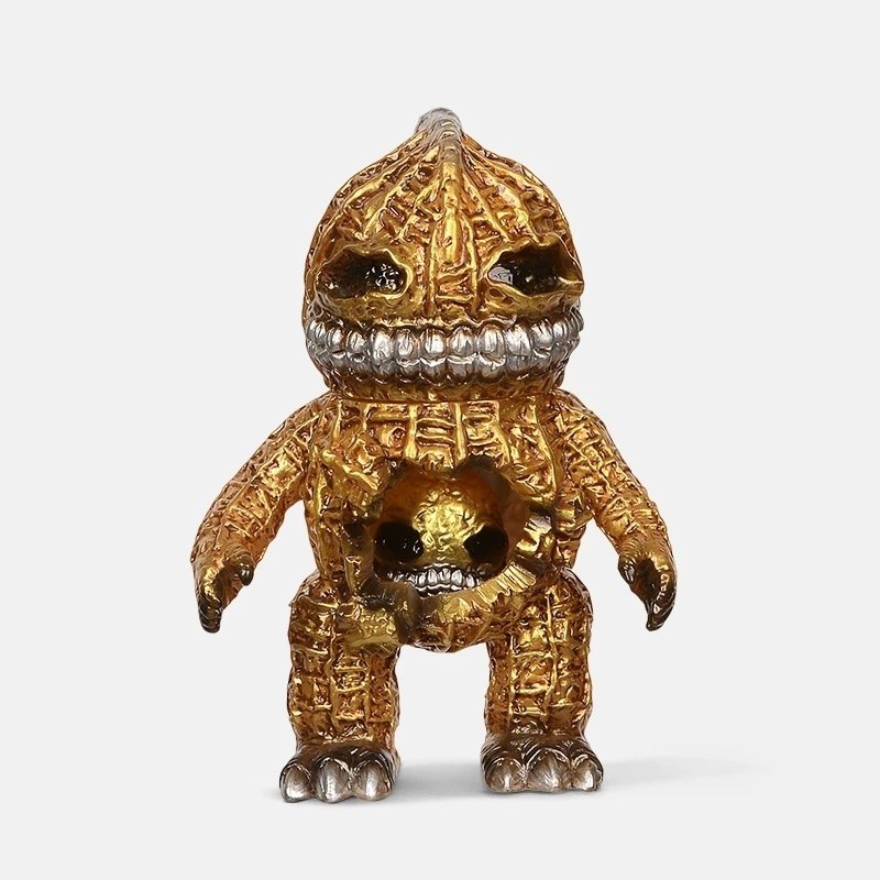 MINDstyle Black Seed Peanut Dwarf Gold STS Limited PVC Figure Model H14CM/5.5in