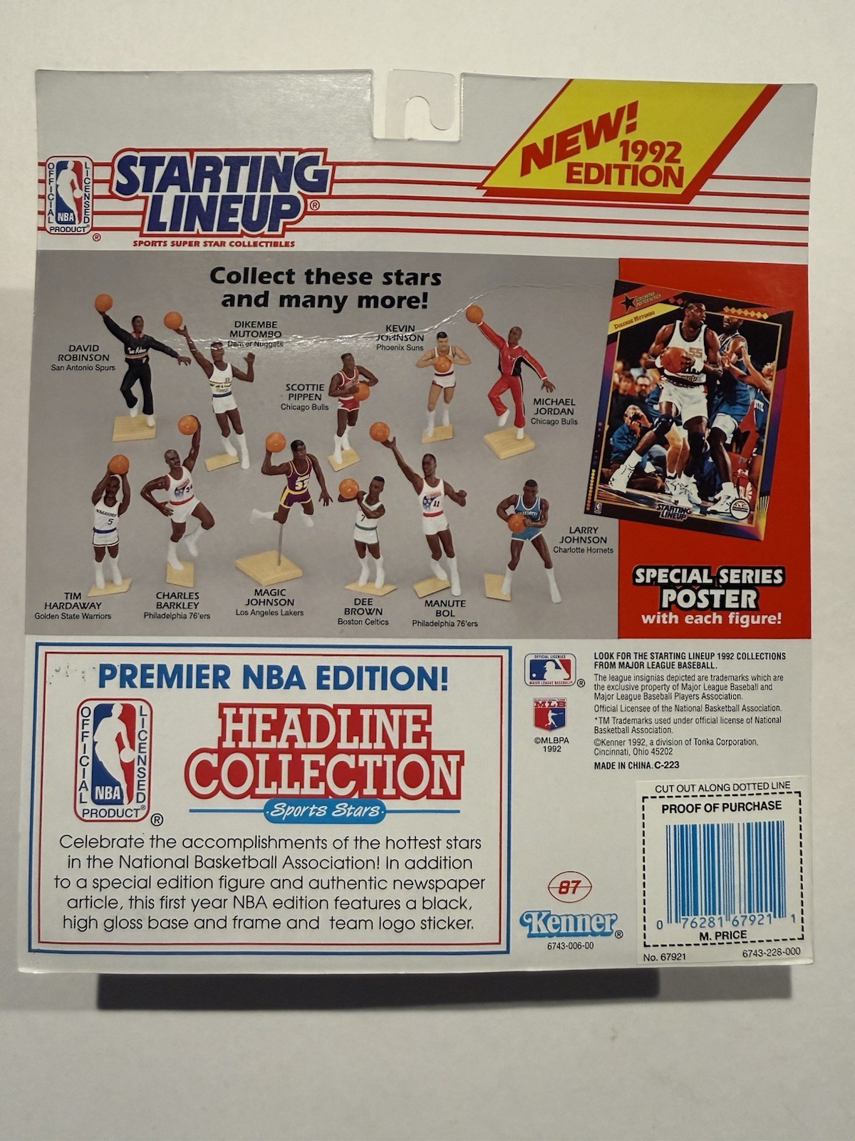 💥🏀 1992 MARK PRICE Starting Lineup, Cleveland Cav’s, NBA, Card & Poster 🏀💥