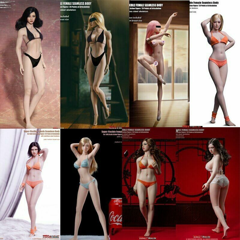 1:6 TBLeague Pale/Suntan Skin Flexible Female Girl Model Body 12in Action Figure