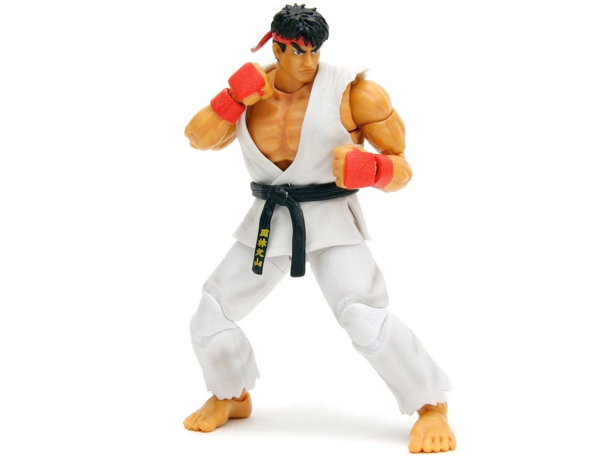 Jada Street Fighter II 6&Prime; Ryu Action Figure, Toys for 6 inch, Multicoloured
