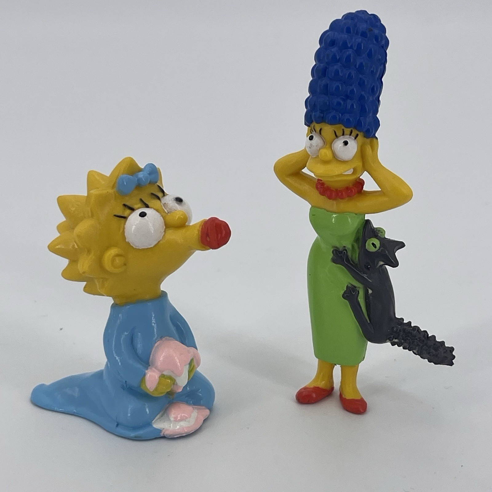 Vintage 1990 The Simpsons Pvc Lot Marge With Snowball And Ice Cream Maggie New
