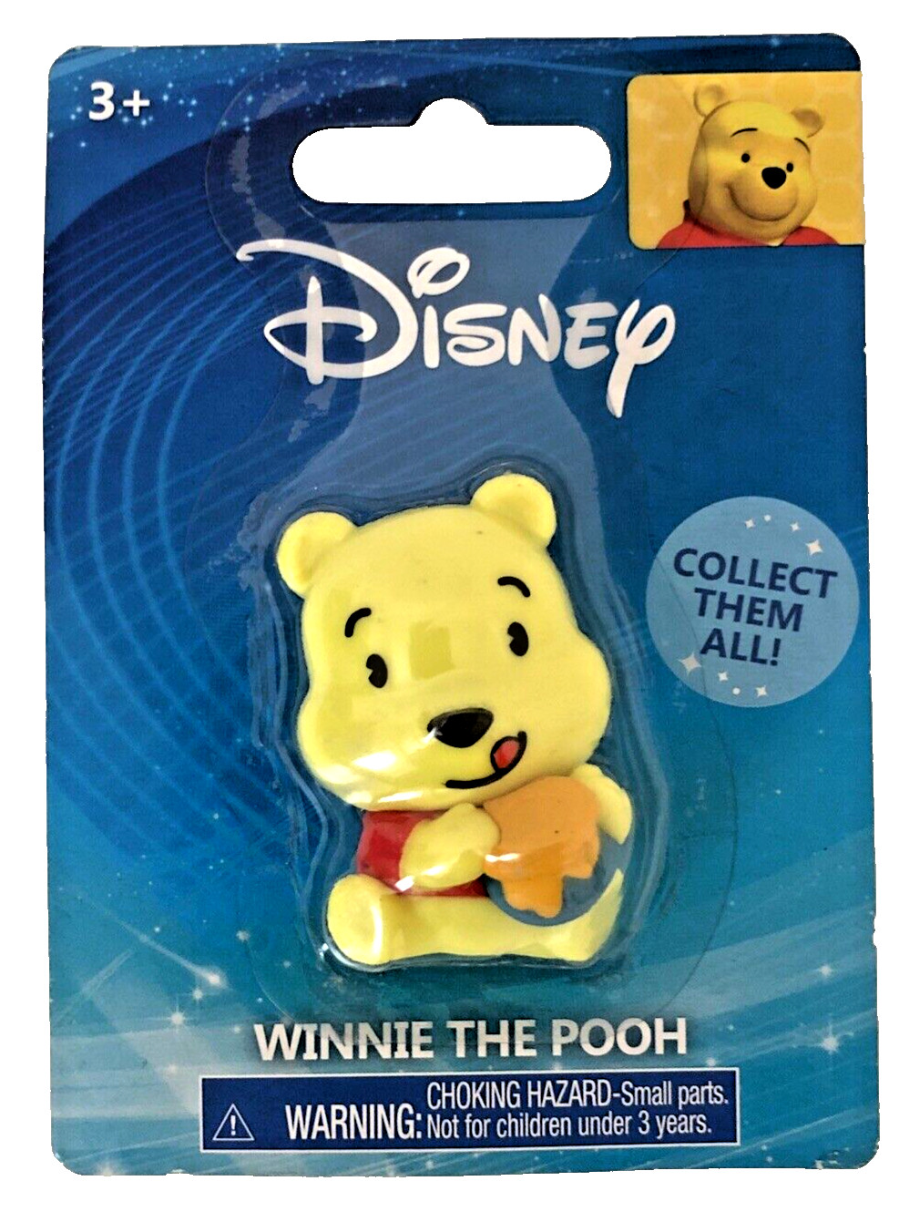 Disney Winnie The Pooh Bear 2&Prime; Mini Figure Collectible Ages 3 and Up New Sealed