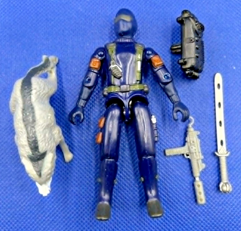 ***Rhino Exclusive *** GI joe SNAKE EYES v16 2003 blue dvd 1982 1983 mold