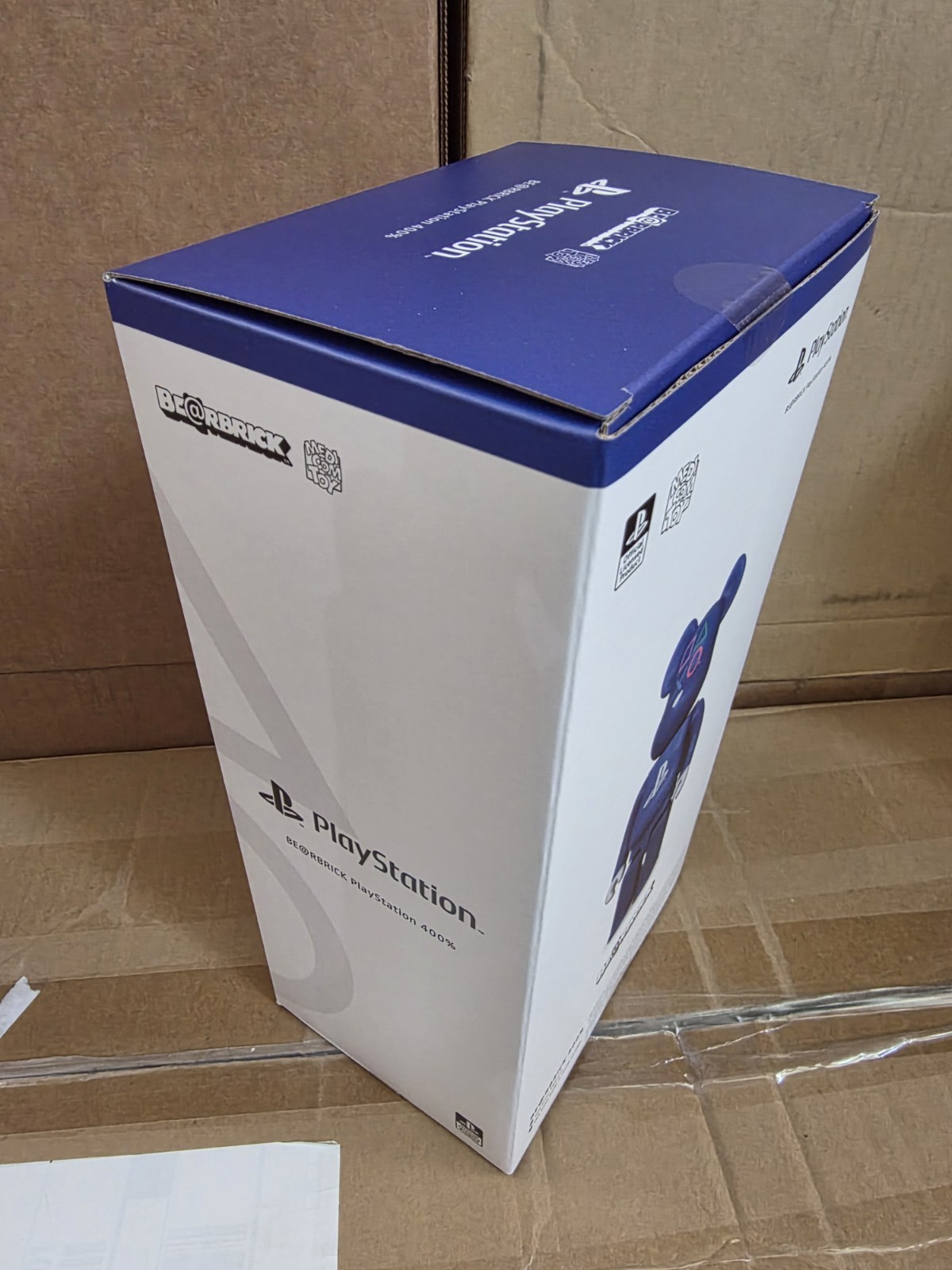 Medicom Toy Bearbrick PLAYSTATION BLUE 400% Sony Limited US SELLER