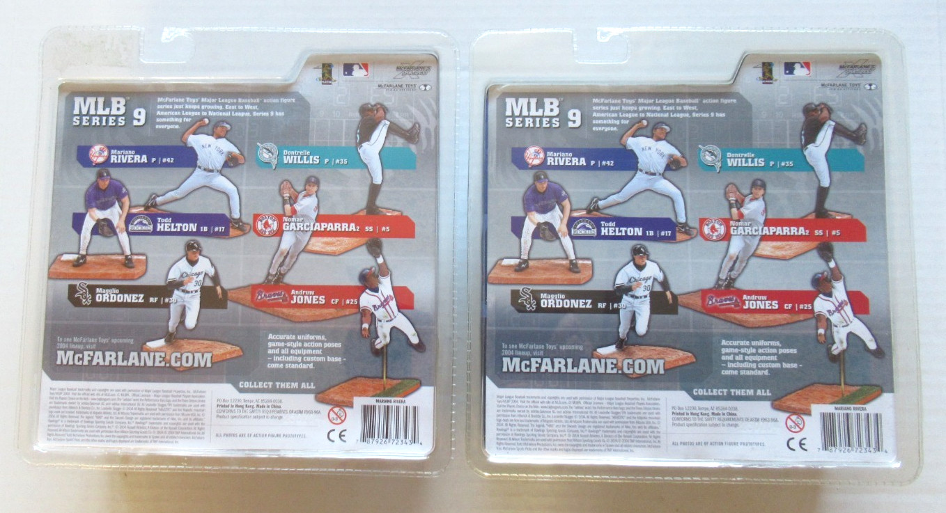 MCFARLANE MARIANO RIVERA MLB YANKEES ROOKIE VARIANT & REGULAR FIGURE LOT SEALED
