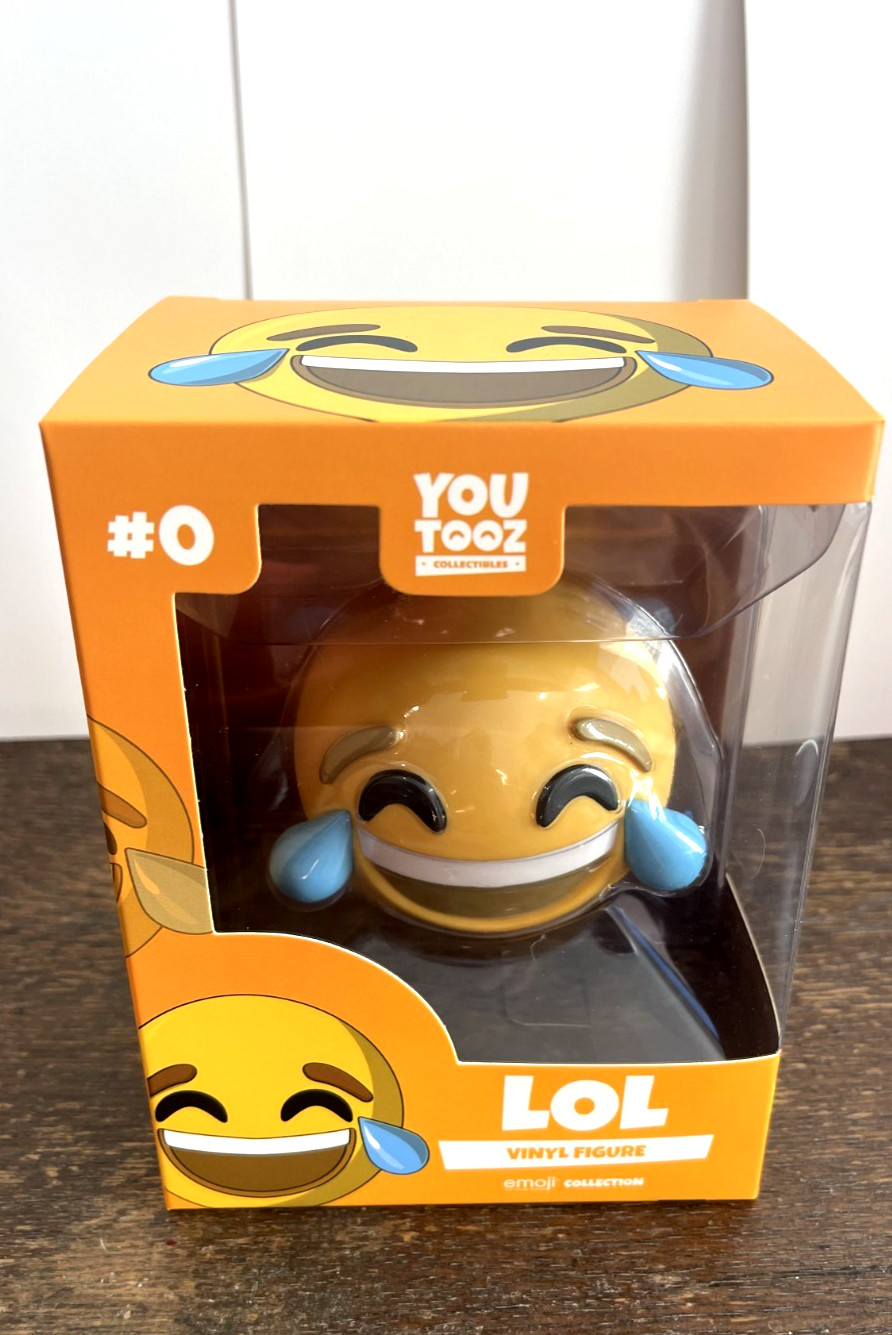Laughing Cry Emoji LOL Vinyl Figure 3” YouTooz Collectible