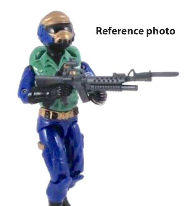 GI Joe Steel Brigade Mail Away RIFLE Vintage Style Factory Accessory